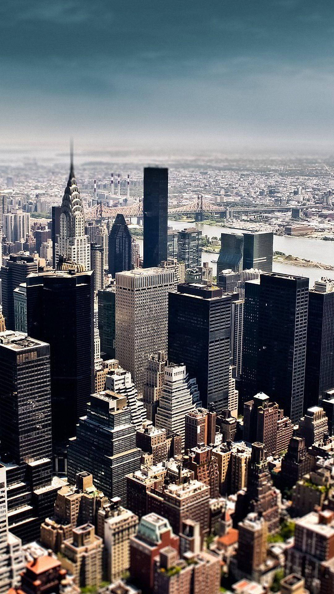 Breathtaking Skyline In New York Iphone Background