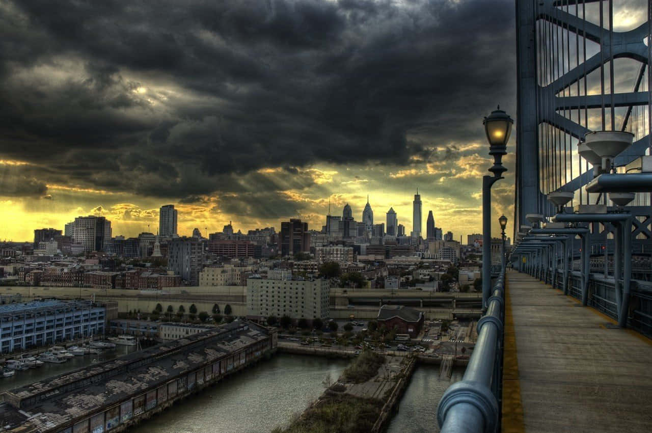 Breathtaking Skyline Views Of Philadelphia Background