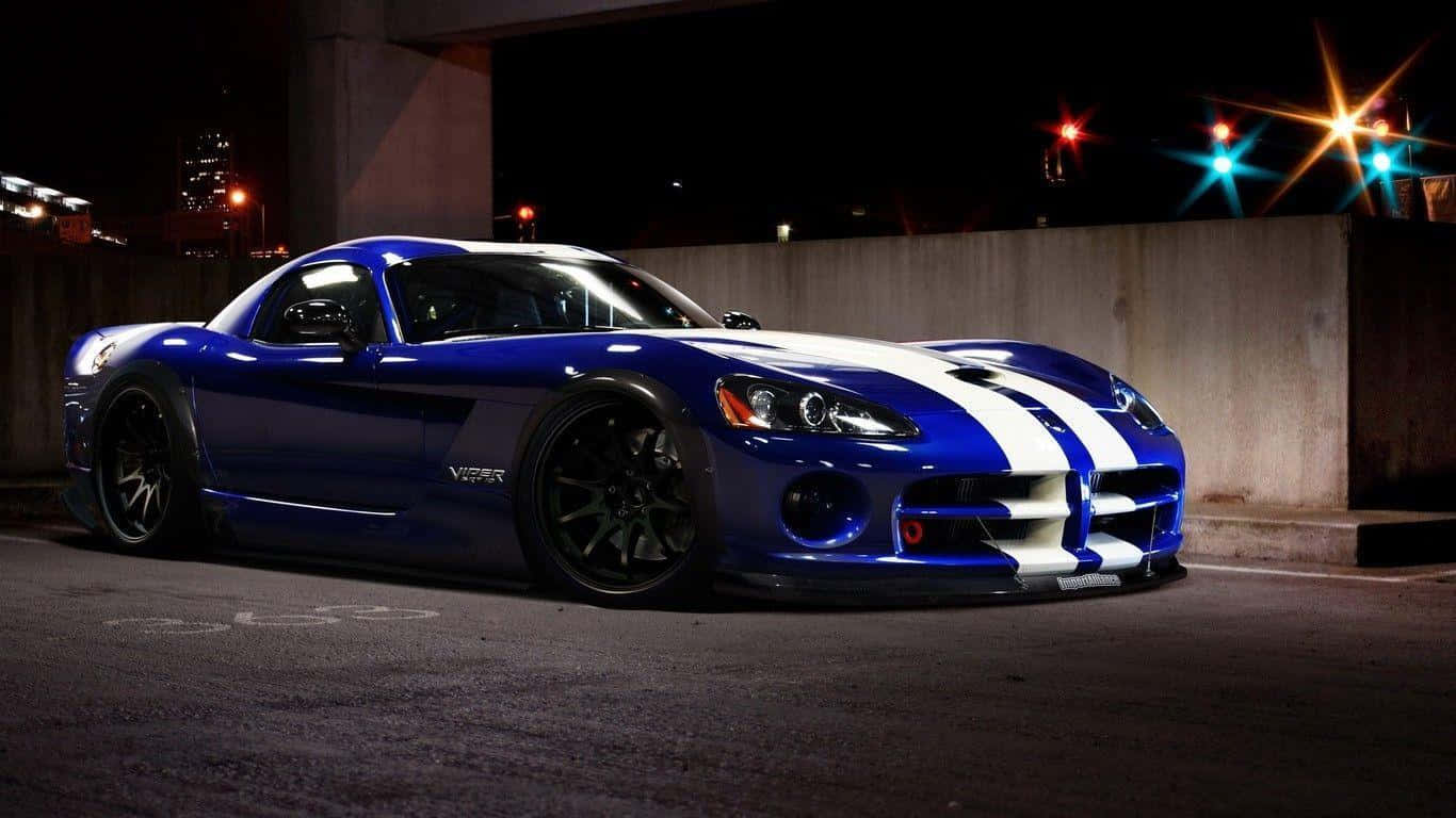 Breathtaking Speed In Style - Dodge Viper Background