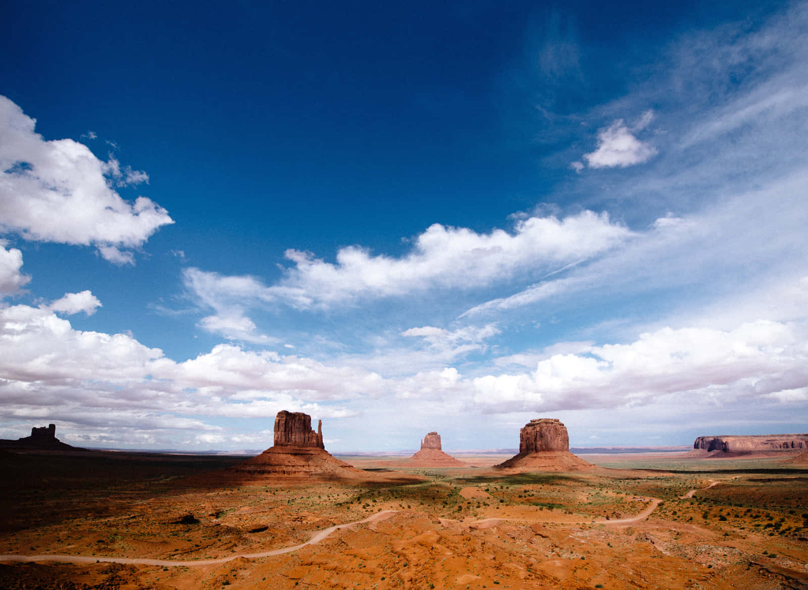 Breathtaking Sunset Over Monument Valley Navajo Tribal Park Background