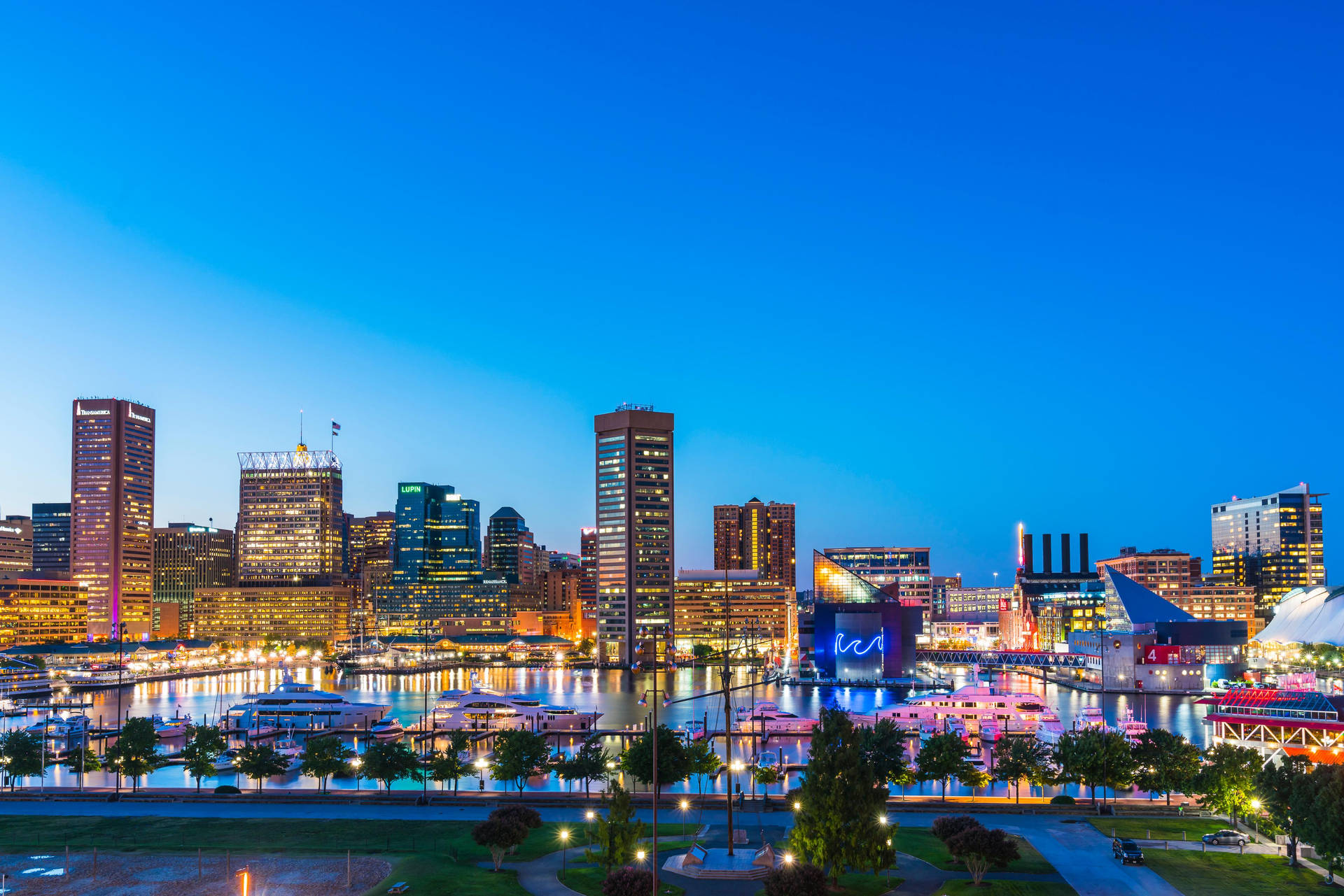 Breathtaking View Of Baltimore Background