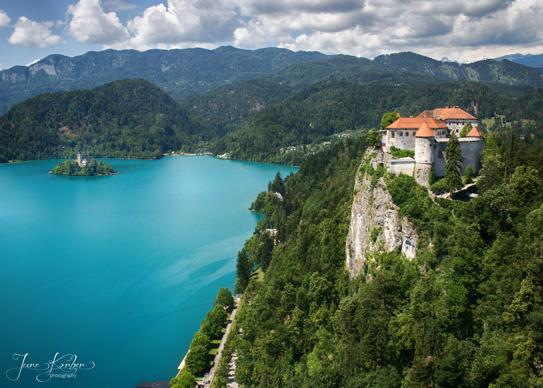 Breathtaking View Of Lake Bled In Slovenia Background