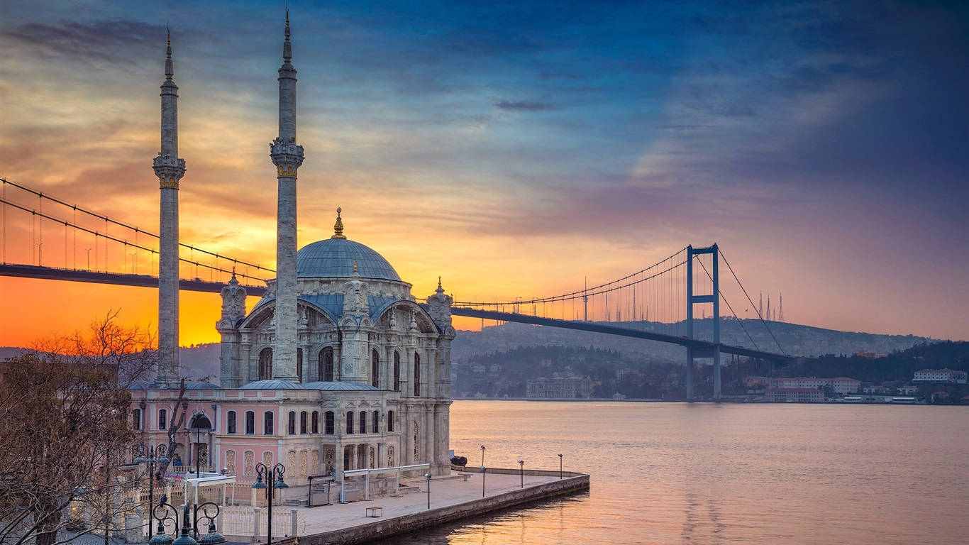 Breathtaking View Of Ortaköy Mosque, Istanbul.