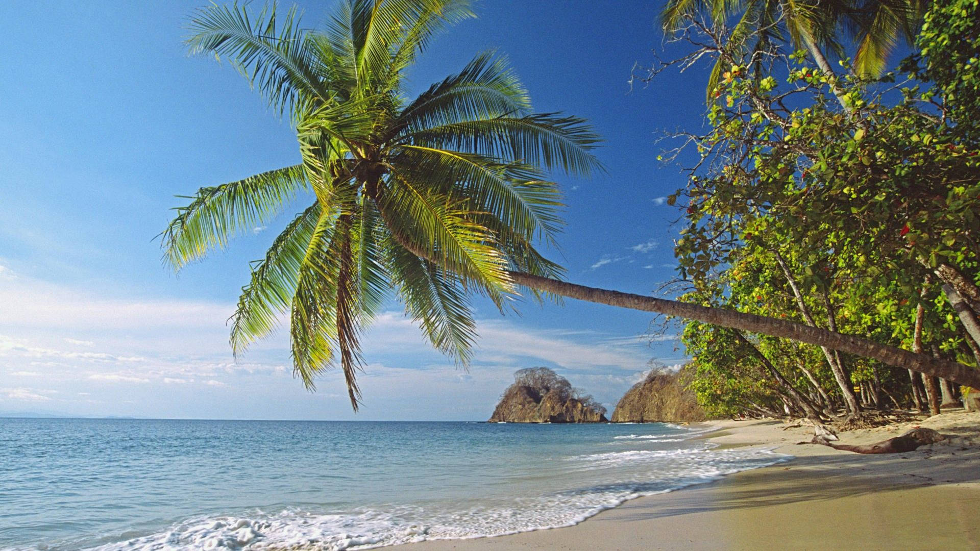 Breathtaking View Of Playa Espadilla, Costa Rica Background