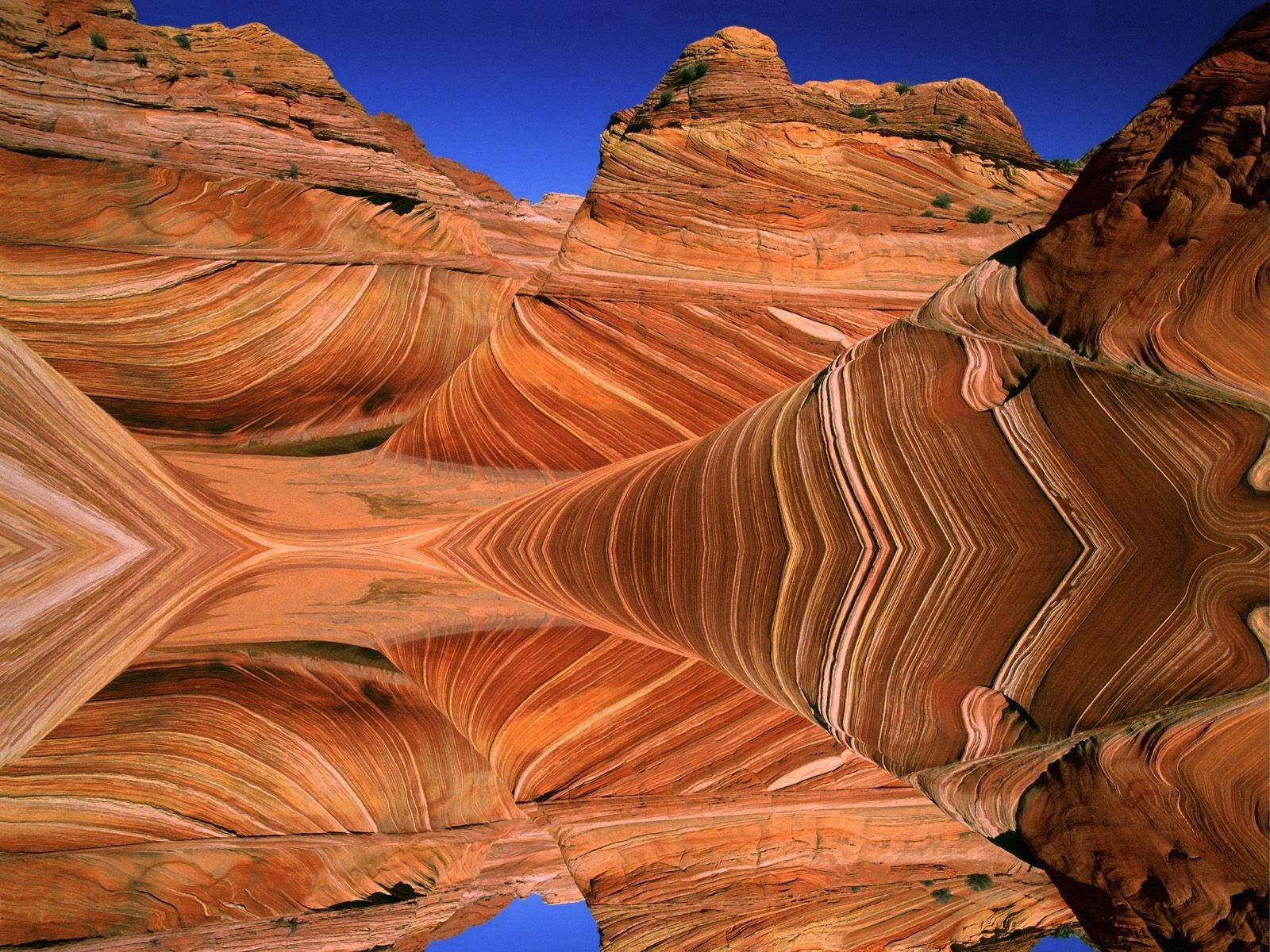 Breathtaking View Of Red Rock Formation, The Wave In Arizona Background