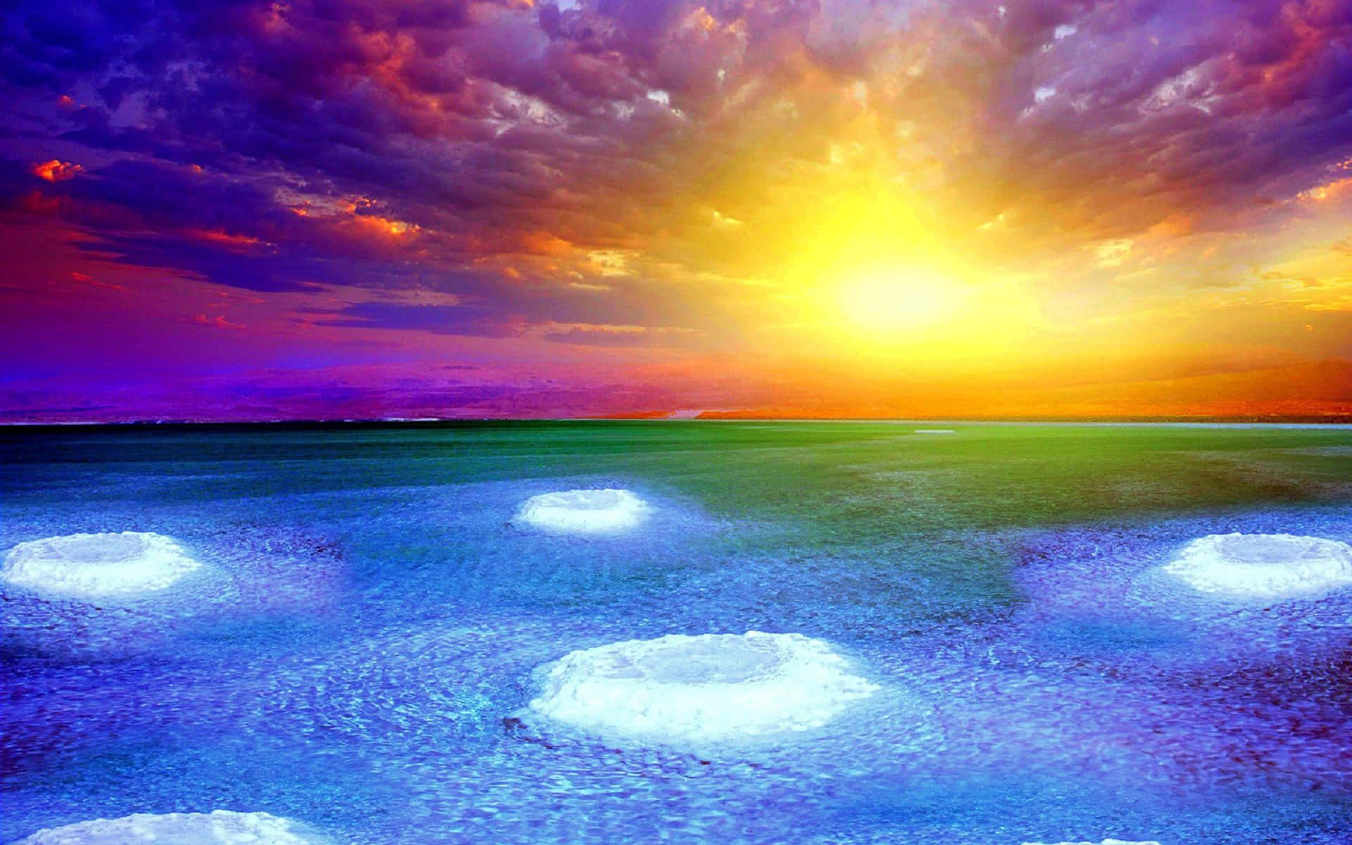 Breathtaking View Of Salt Formations In The Dead Sea