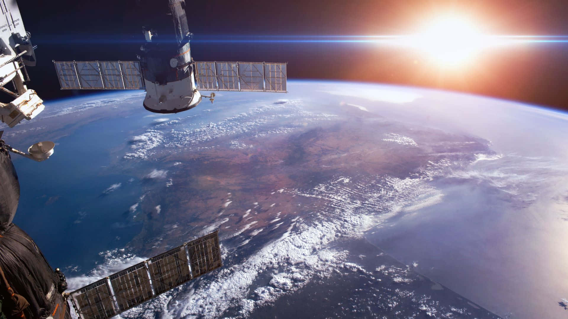 Breathtaking View Of The Earth From Space Background
