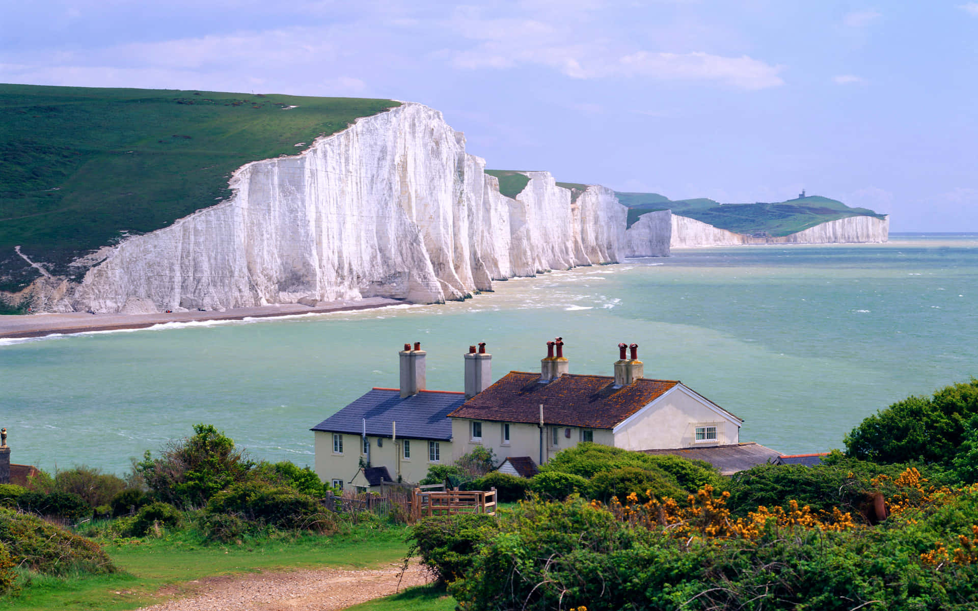 Breathtaking View Of The Seven Sisters Cliff In England