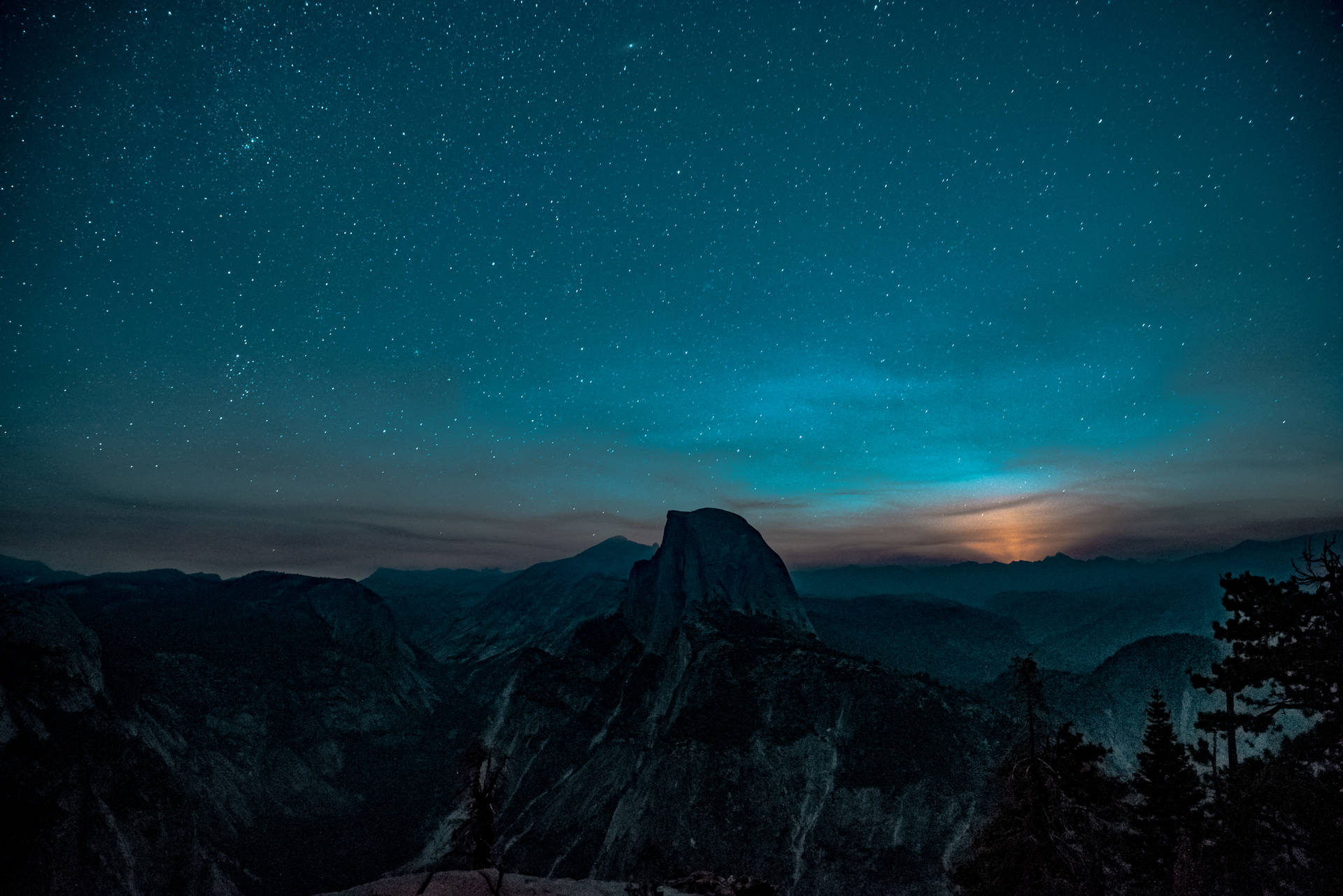 Breathtaking View Of Yosemite Valley Background