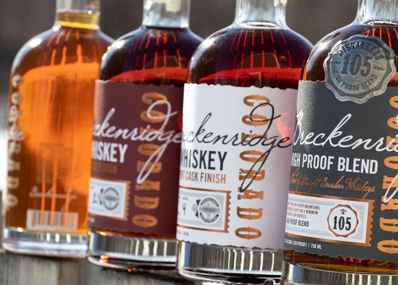 Breckenridge Distillery Sourced Bourbon Liquors Background