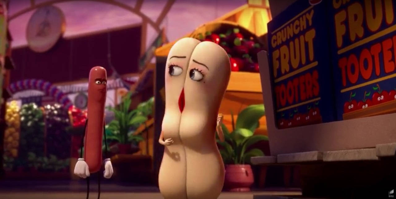 Brenda Talking With Frank Sausage Party Background