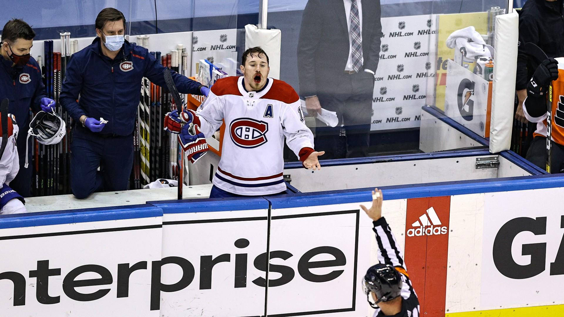 Brendan Gallagher Complaining To A Referee