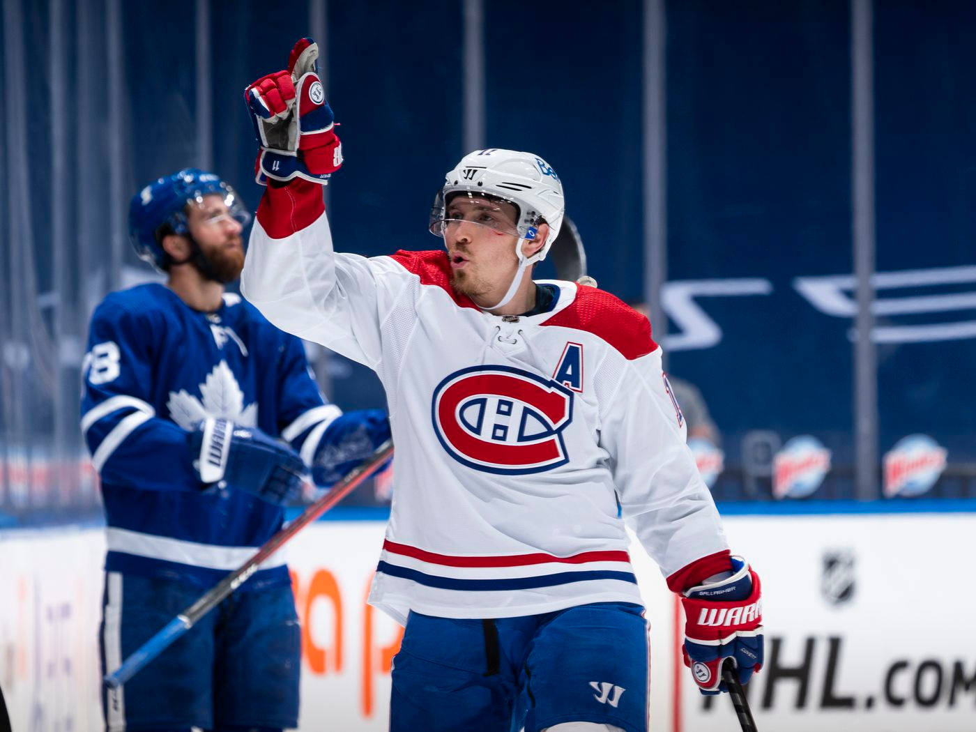 Brendan Gallagher Raising His Hand