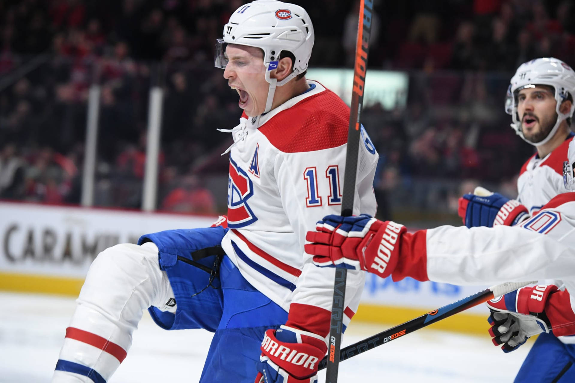 Brendan Gallagher Shouting With Teammates