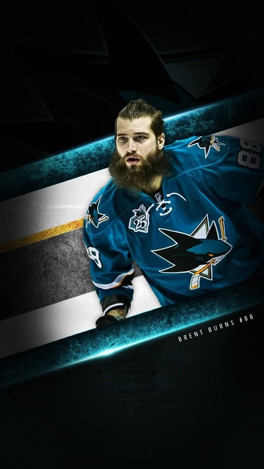 Brent Burns Canadian Ice Hockey Player Background