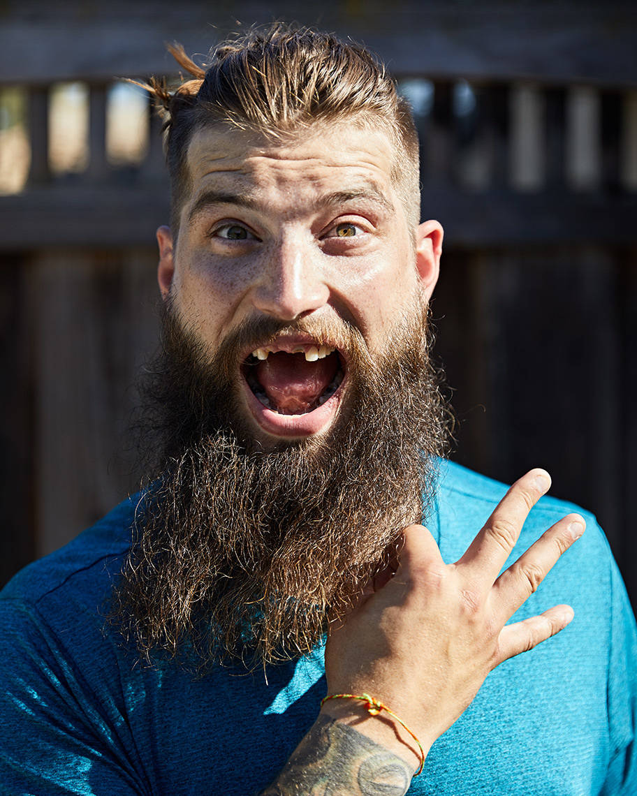 Brent Burns Funny Wacky Pose Background