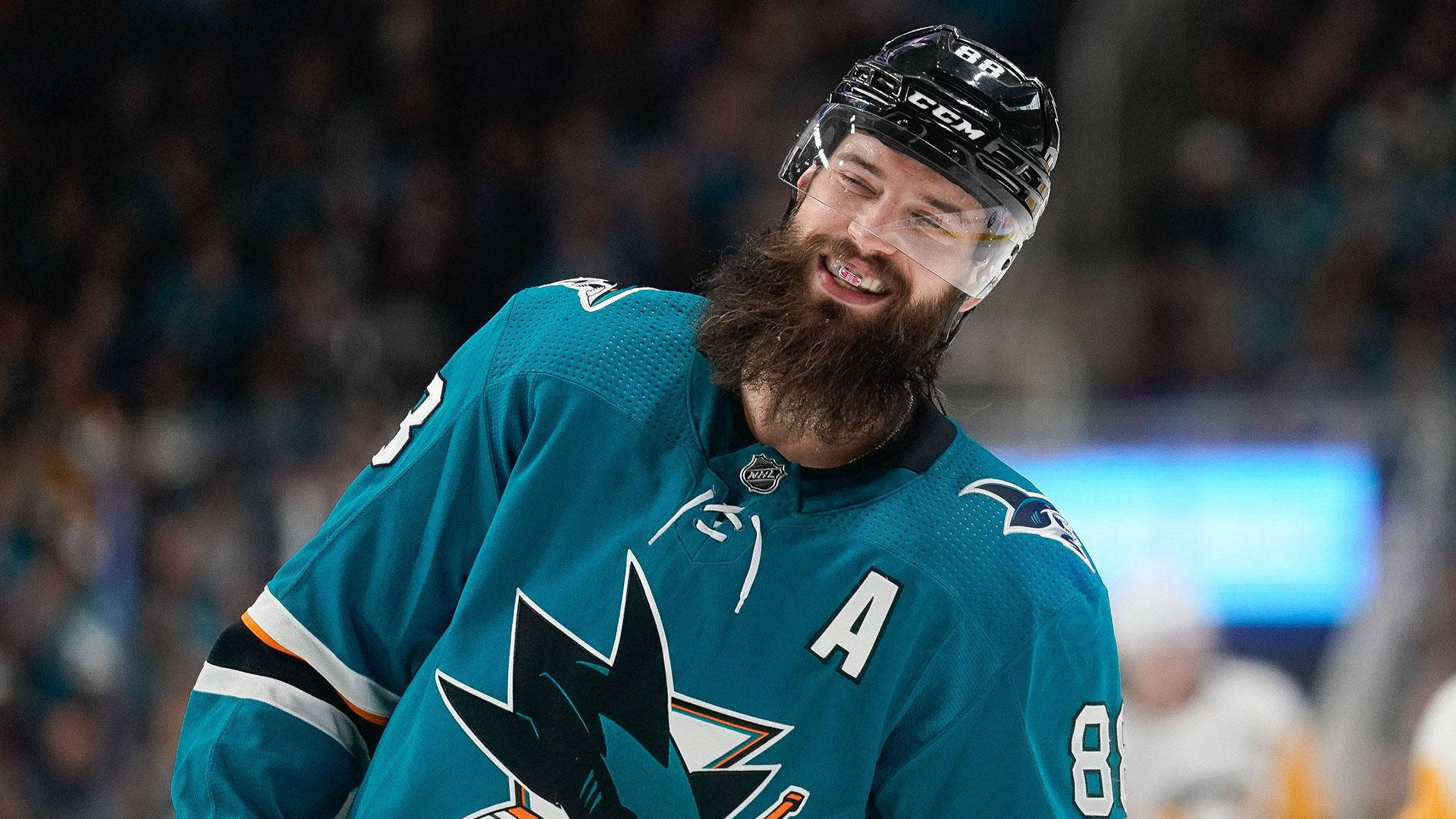 Brent Burns Laughing With Braces