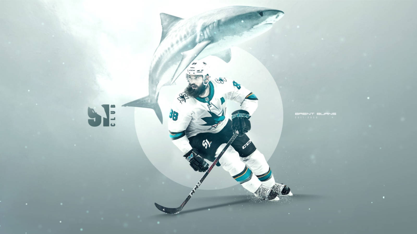 Brent Burns San Jose Sharks Fan Art Background