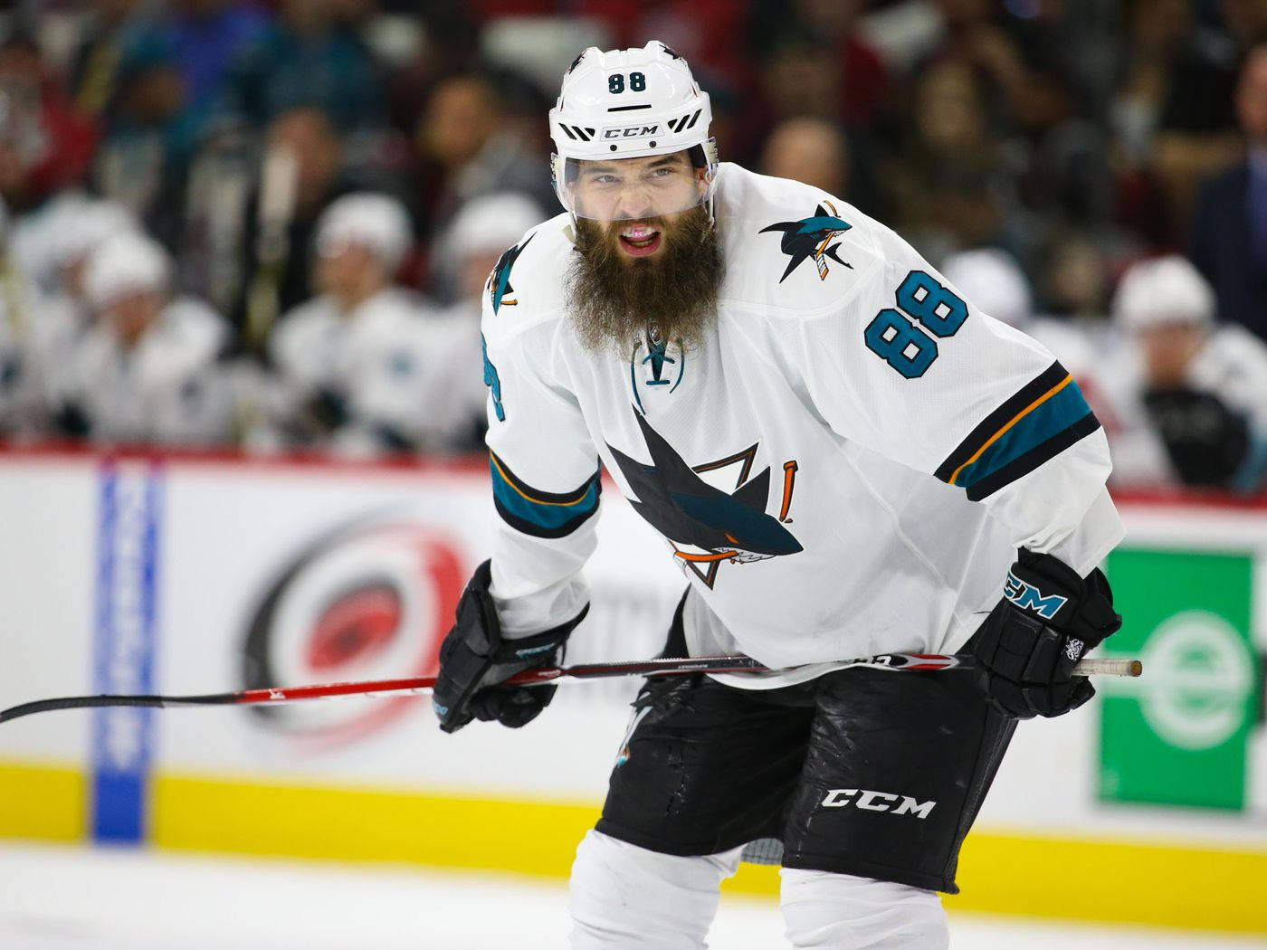 Brent Burns San Jose Sharks Game Face On