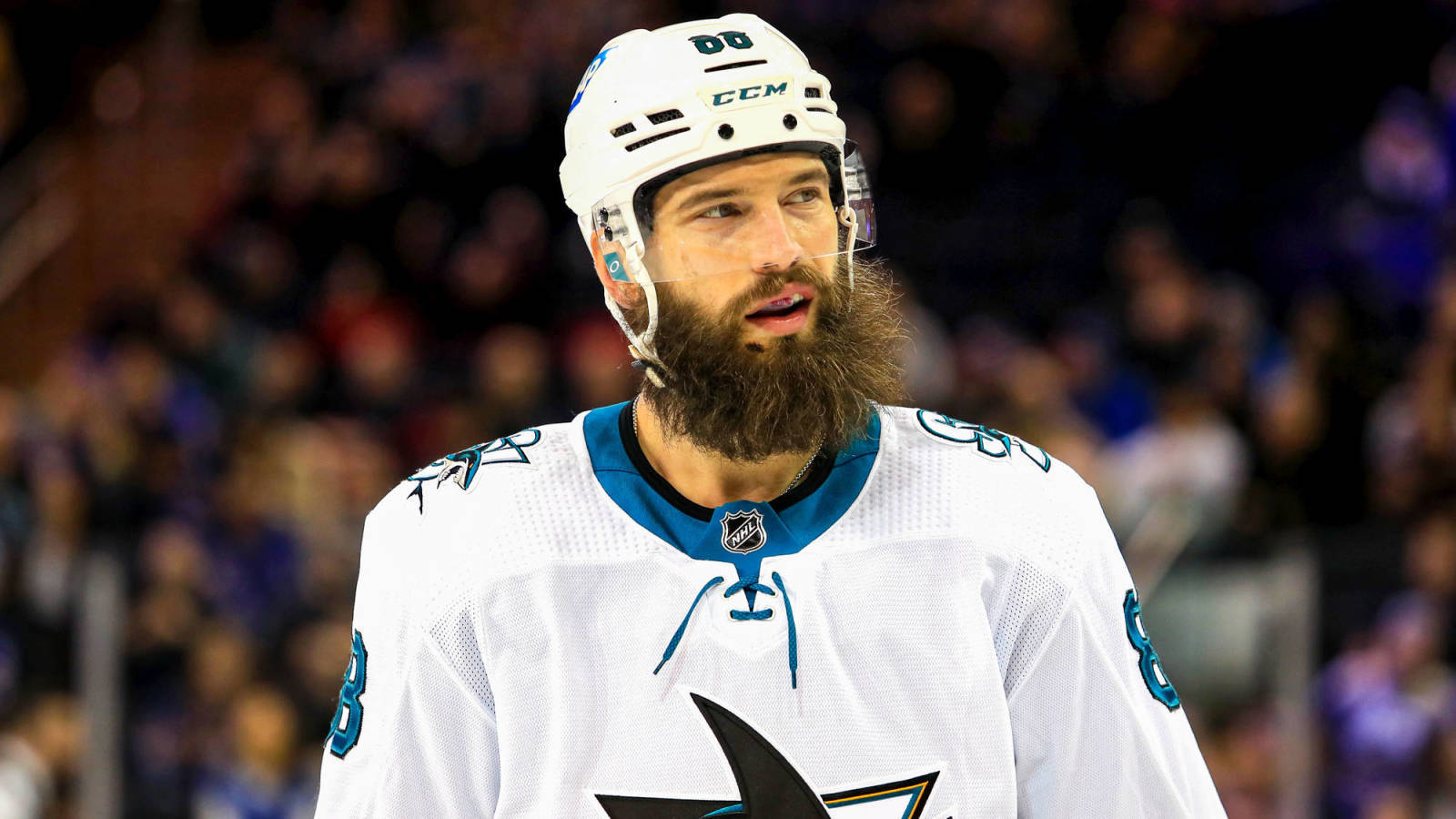 Brent Burns San Jose Sharks Vs. Toronto Maple Leafs Background