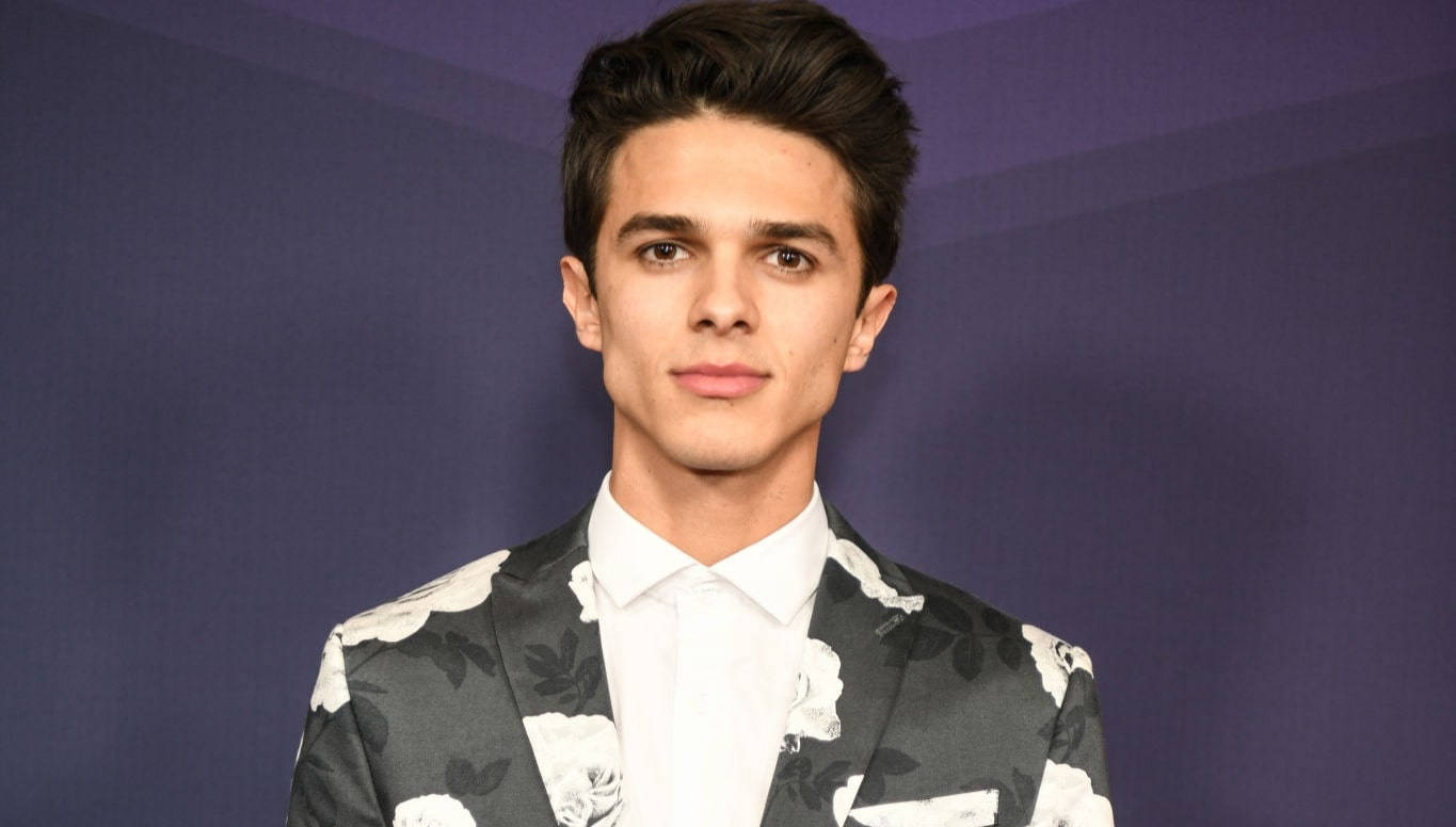 Brent Rivera In Floral Suit Background