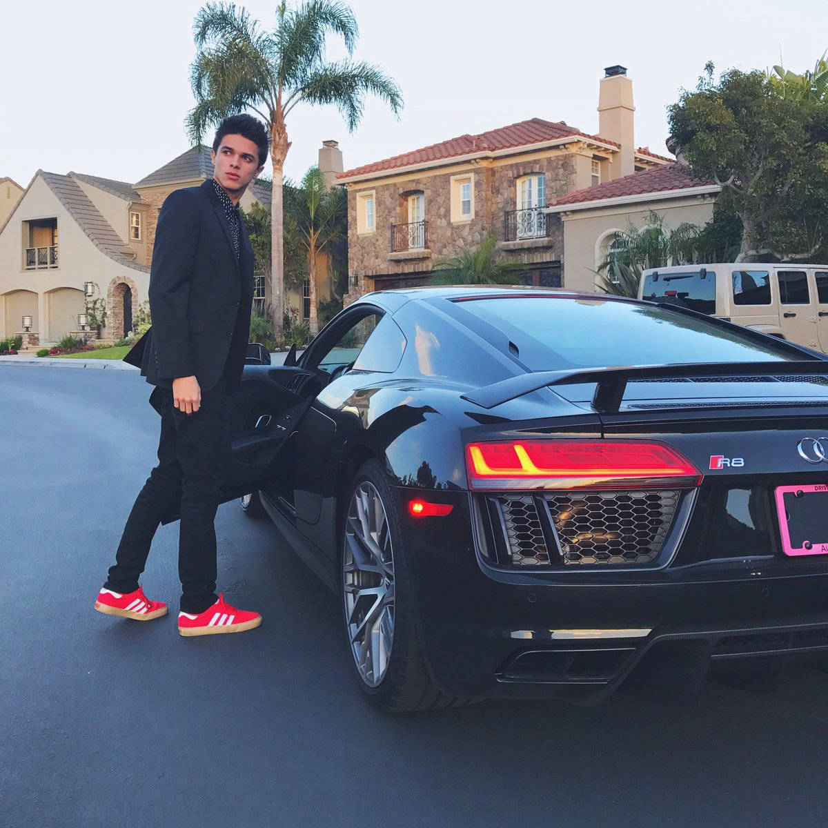 Brent Rivera With Car Photography Background