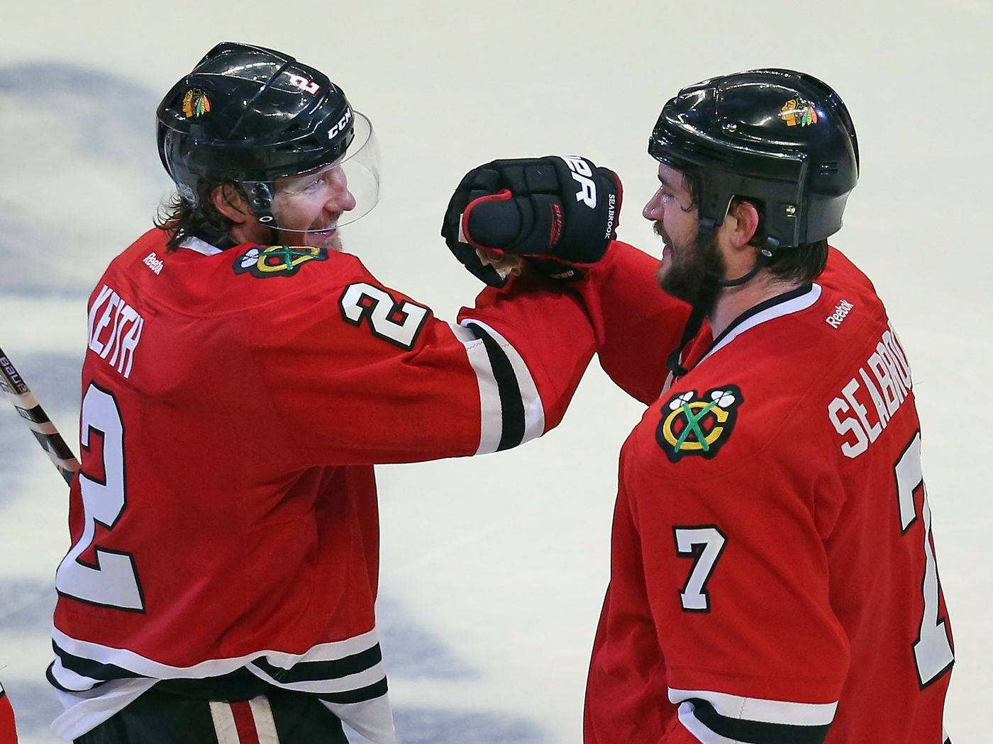 Brent Seabrook Duncan Keith Holding Hands Background