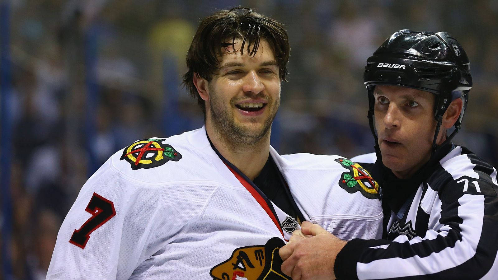 Brent Seabrook Smiling Photo Background