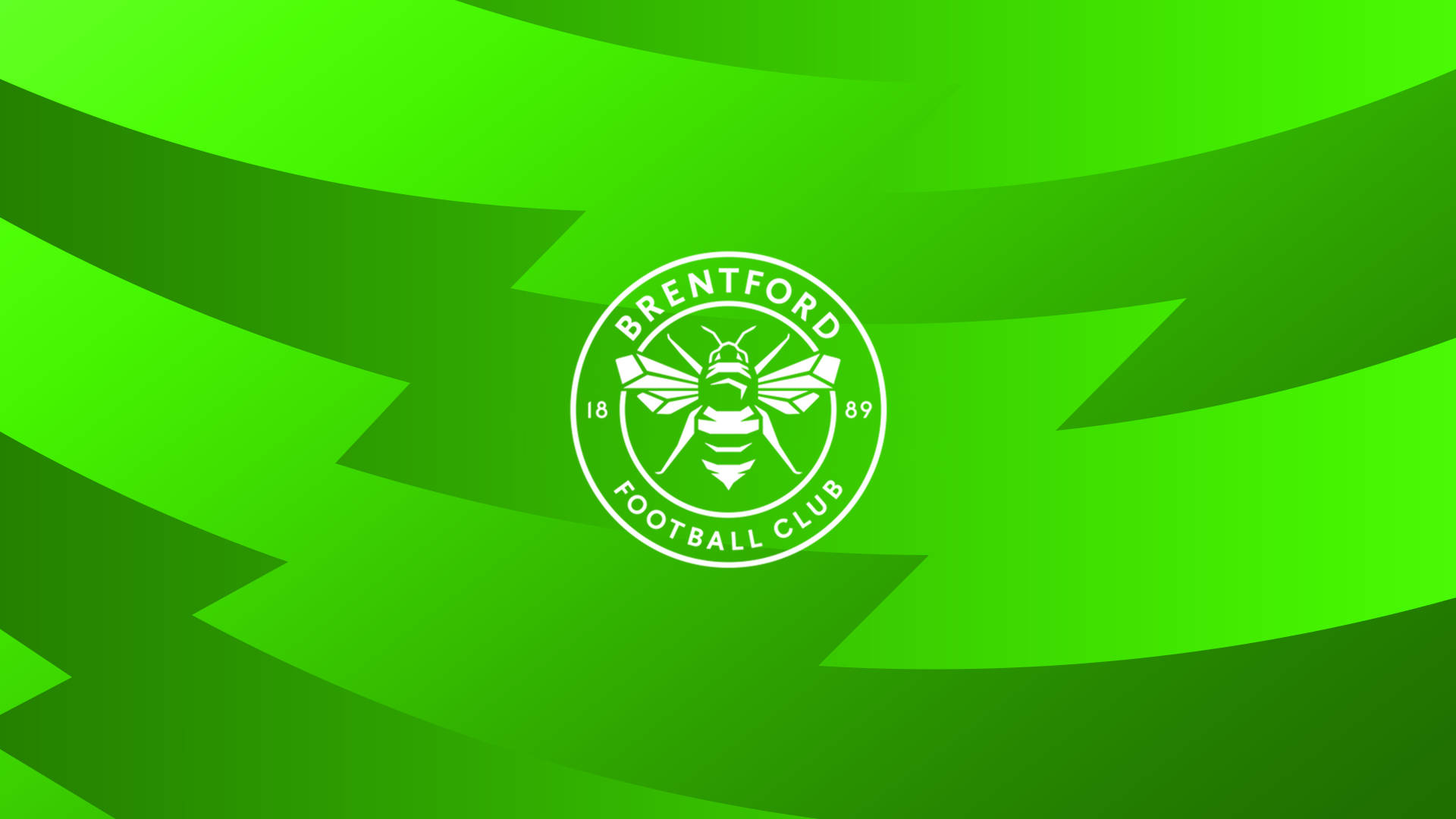 Brentford Fc In Green Gradient Background