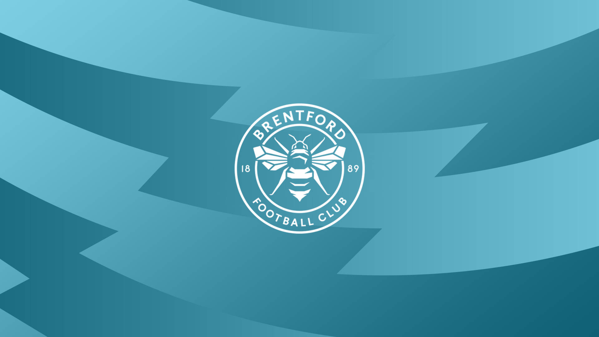 Brentford Fc Logo In Blue Gradient