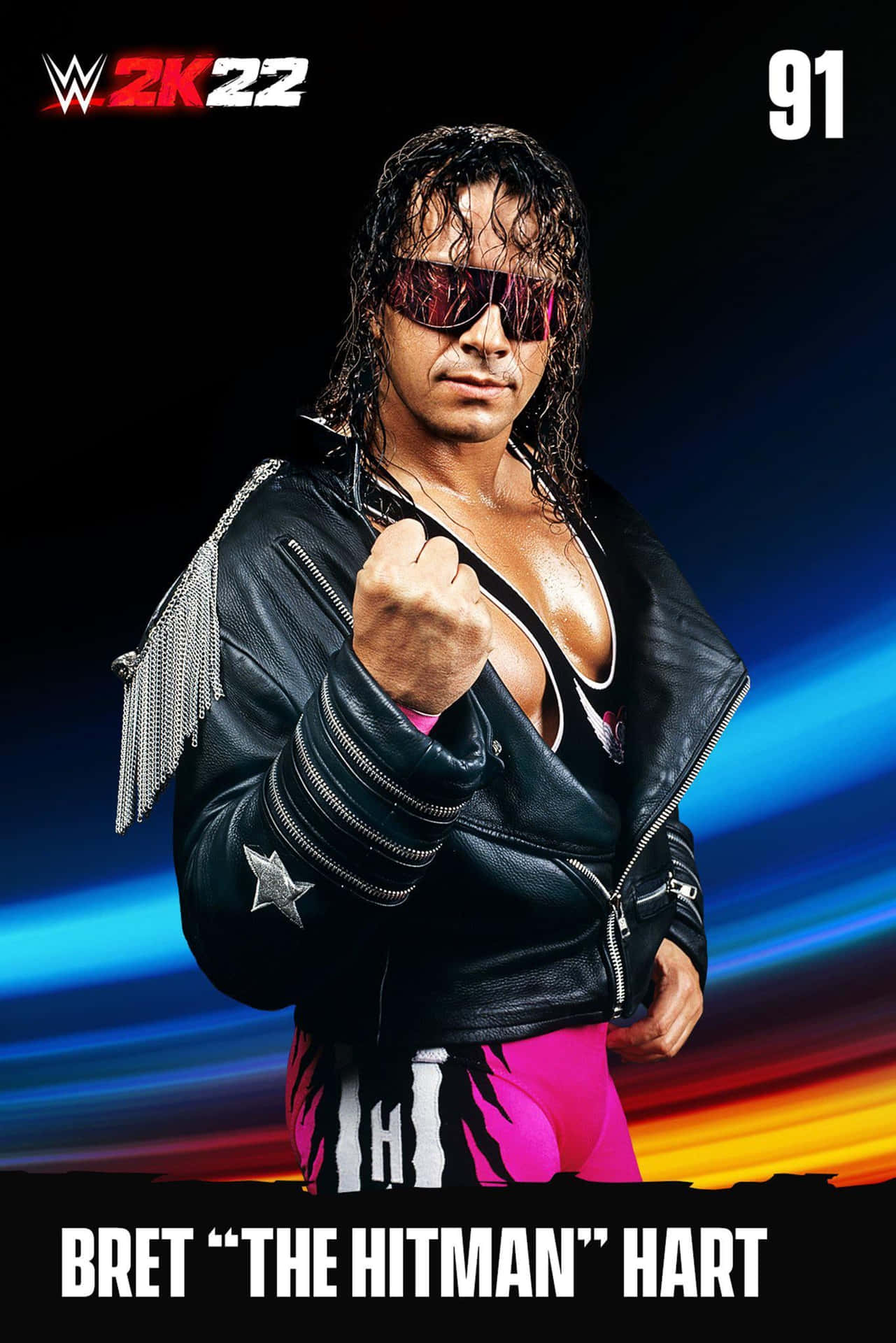 Bret Hart Hitman Poster Background