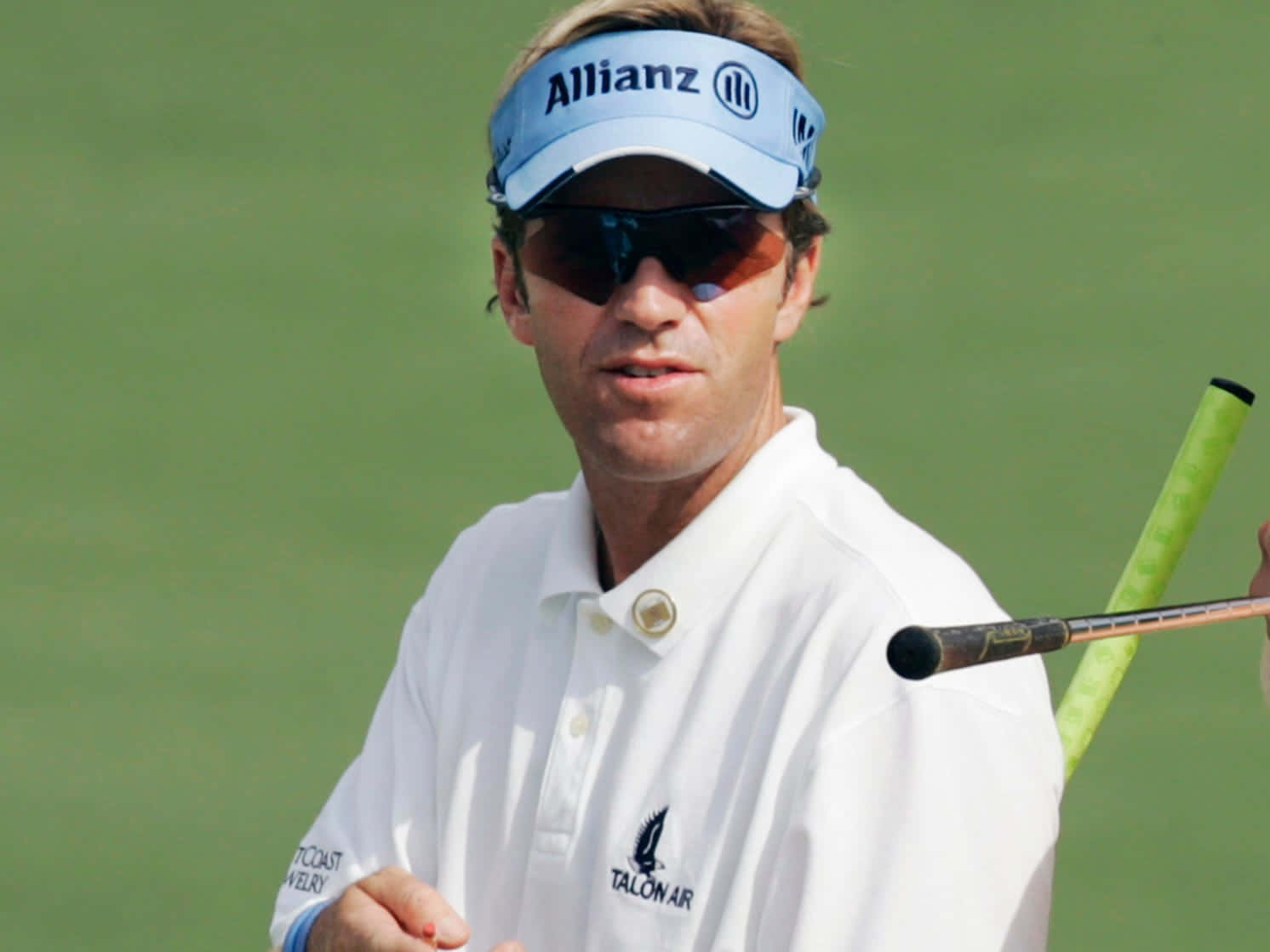 Brett Quigley Visor And Sunglasses Background