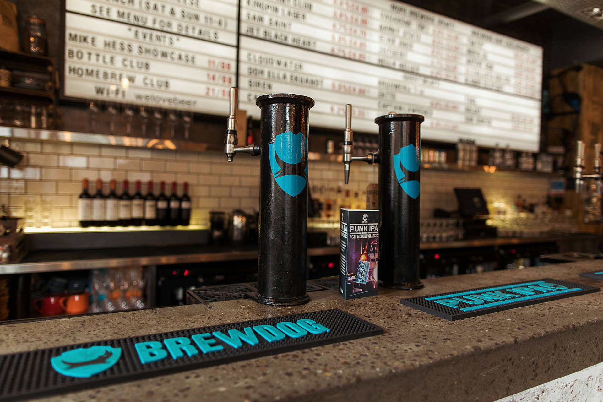 Brewdog Camden Bar Shining Highlights Background