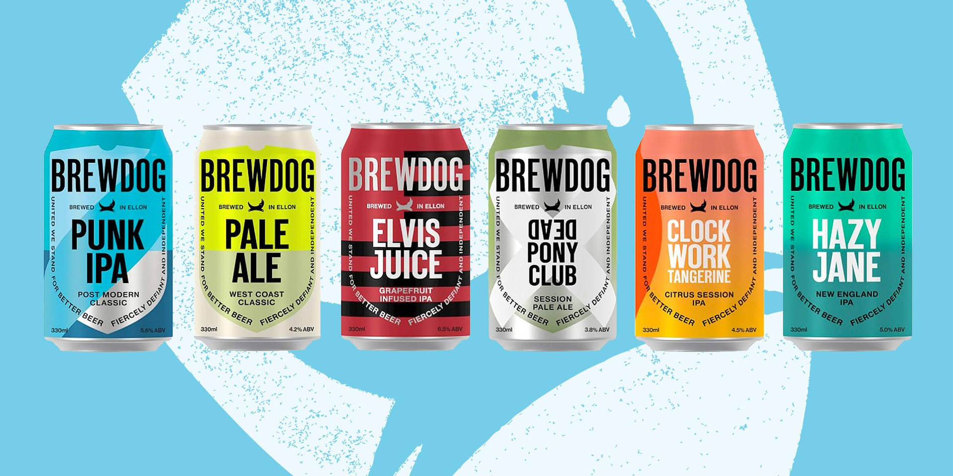 Brewdog Different Beer Cans Background