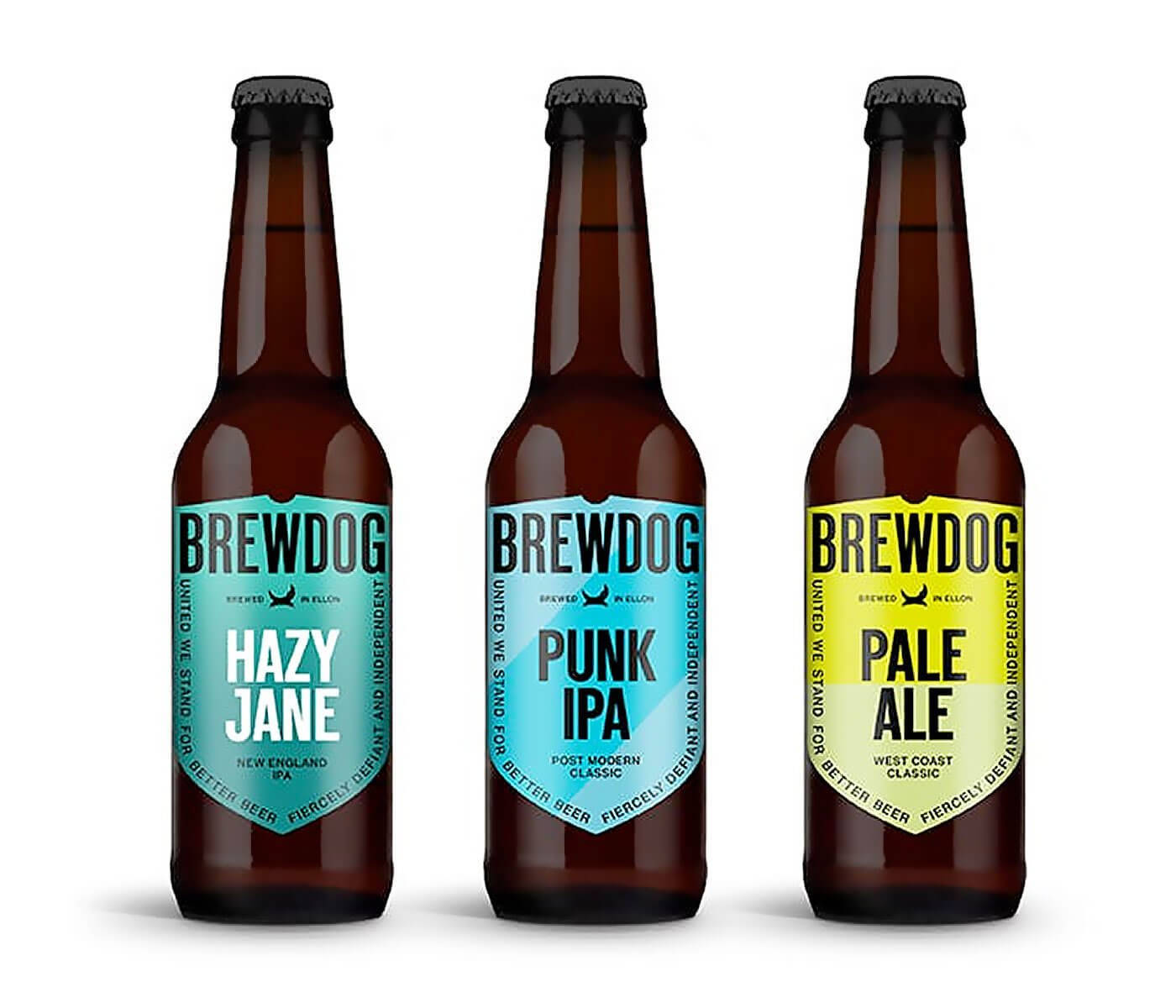 Brewdog Hazy Jane Punk Ipa Pale Ale Bottles Background