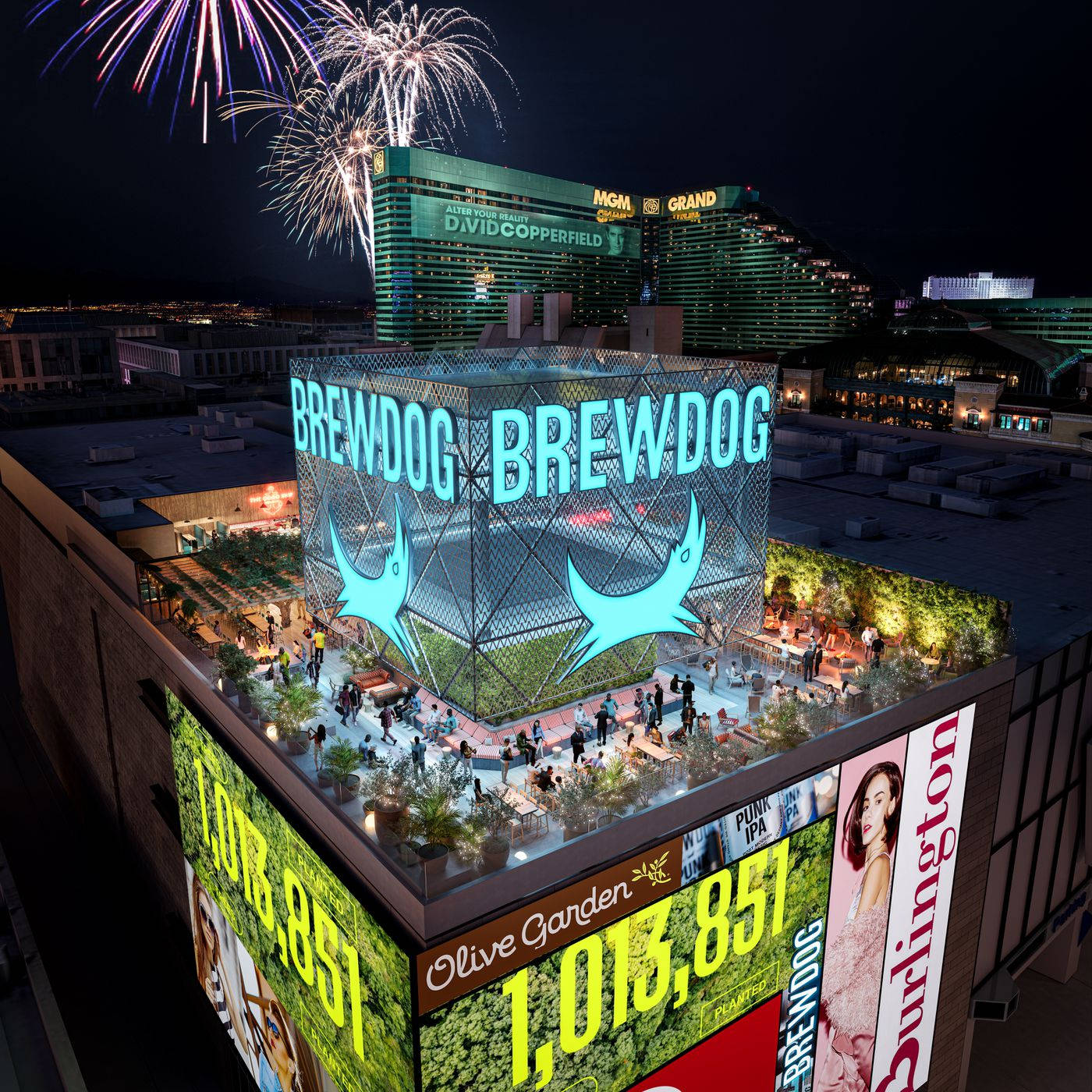 Brewdog Las Vegas Rooftop Bar Background