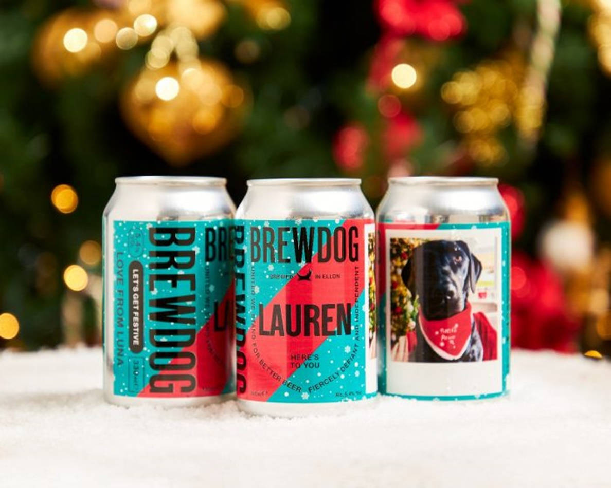 Brewdog's Trio Delight - Three Different Brewdog Beers In Cans Background