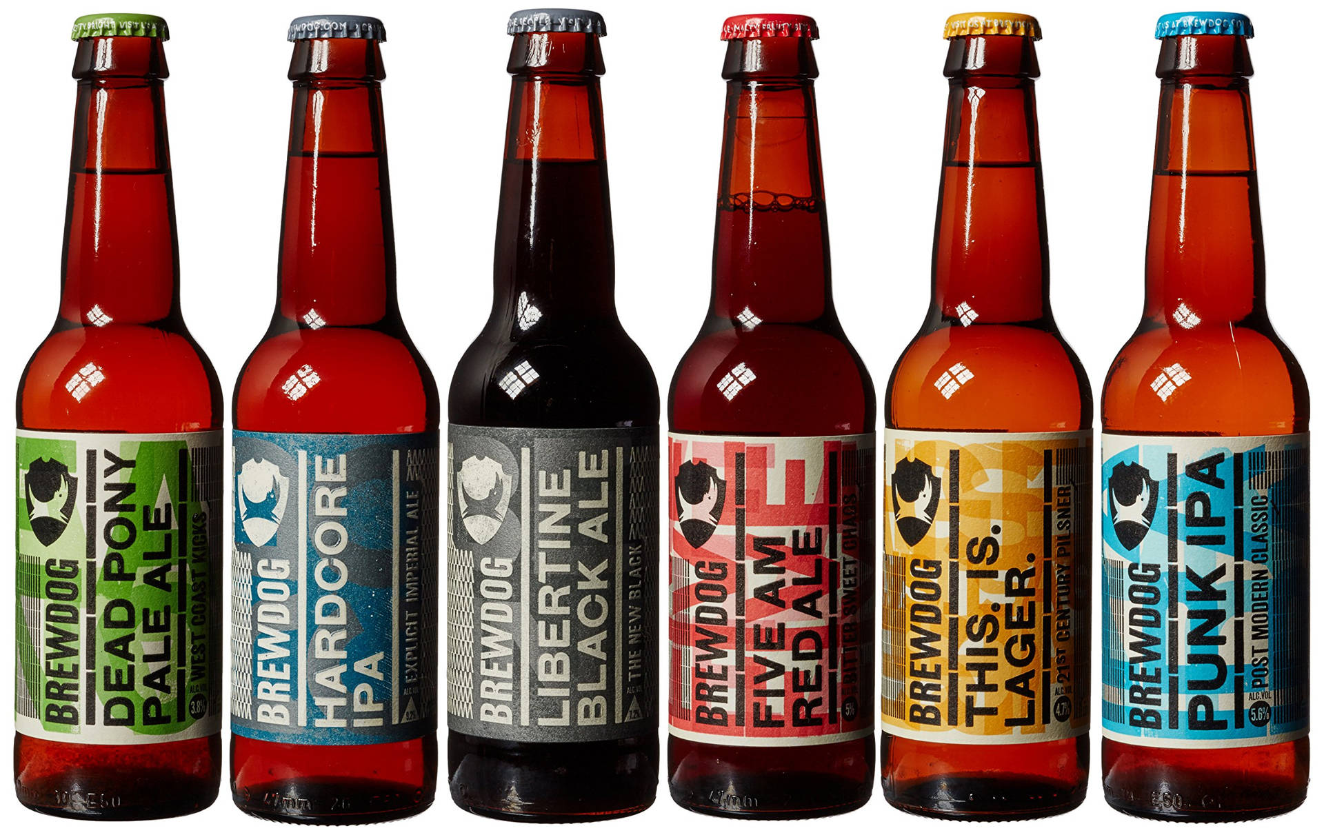 Brewdog Various Beer Bottles Background