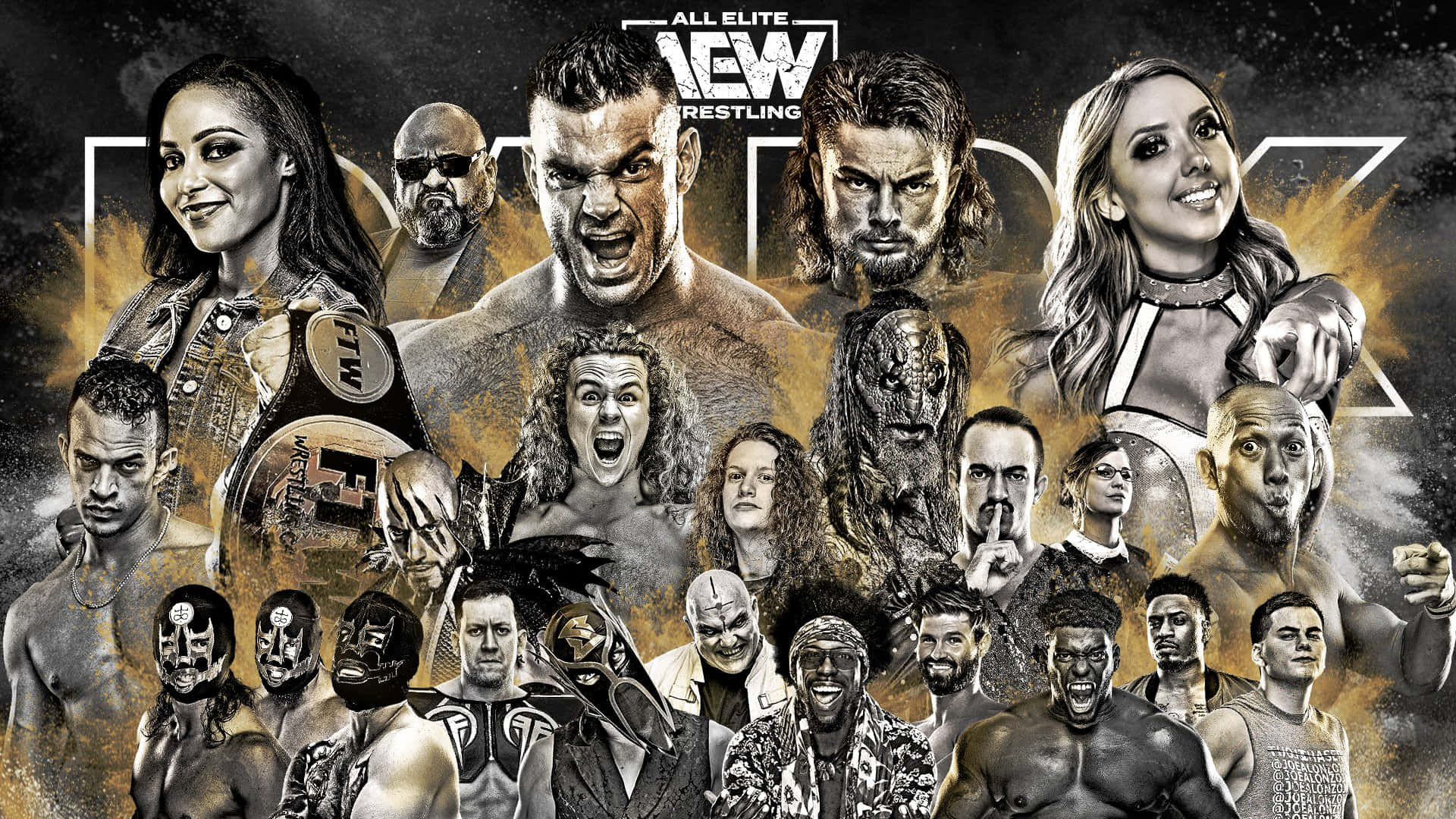 Brian Cage Aew Dark Background