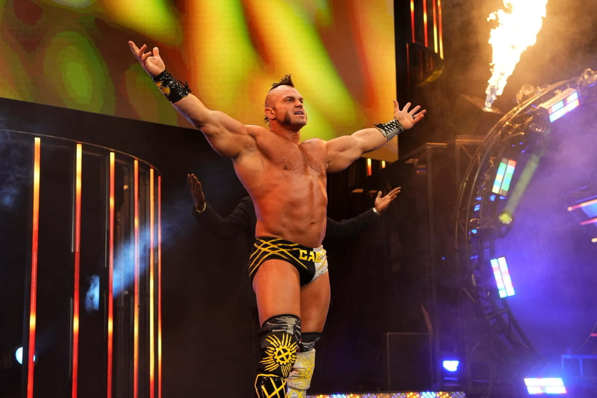 Brian Cage Fire Entrance Background