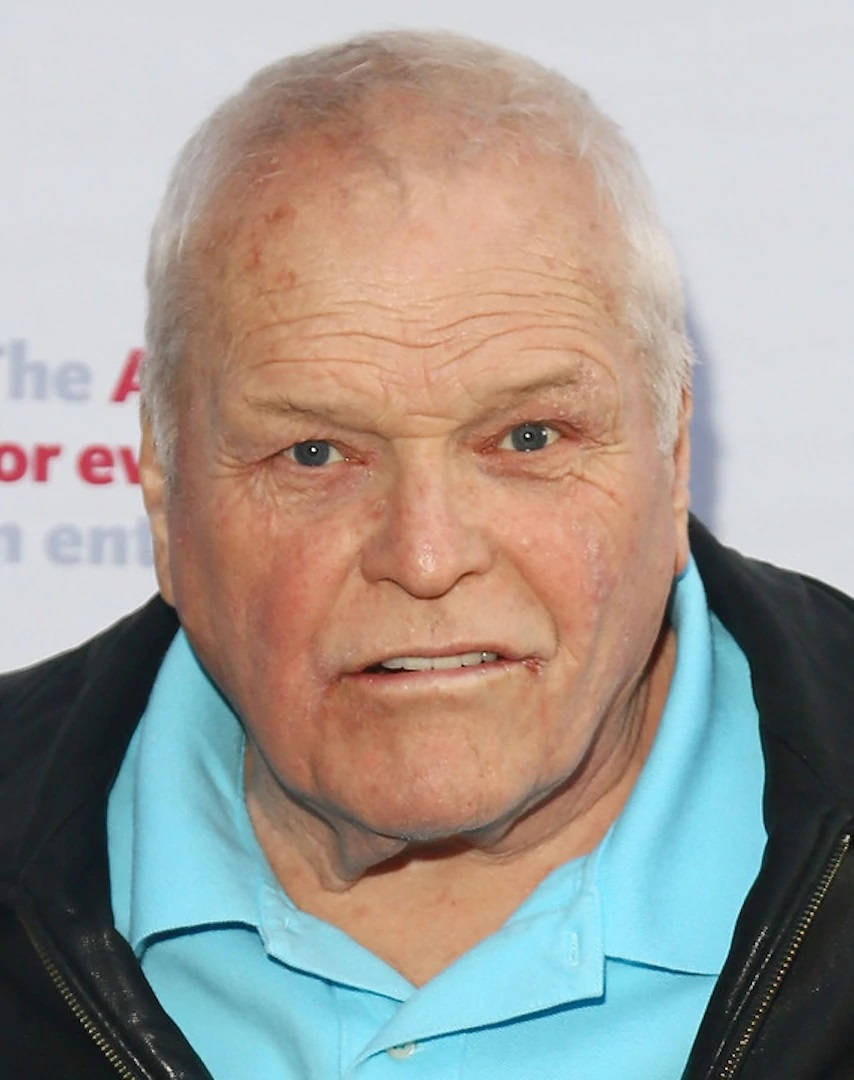 Brian Dennehy Black And Blue Outfit