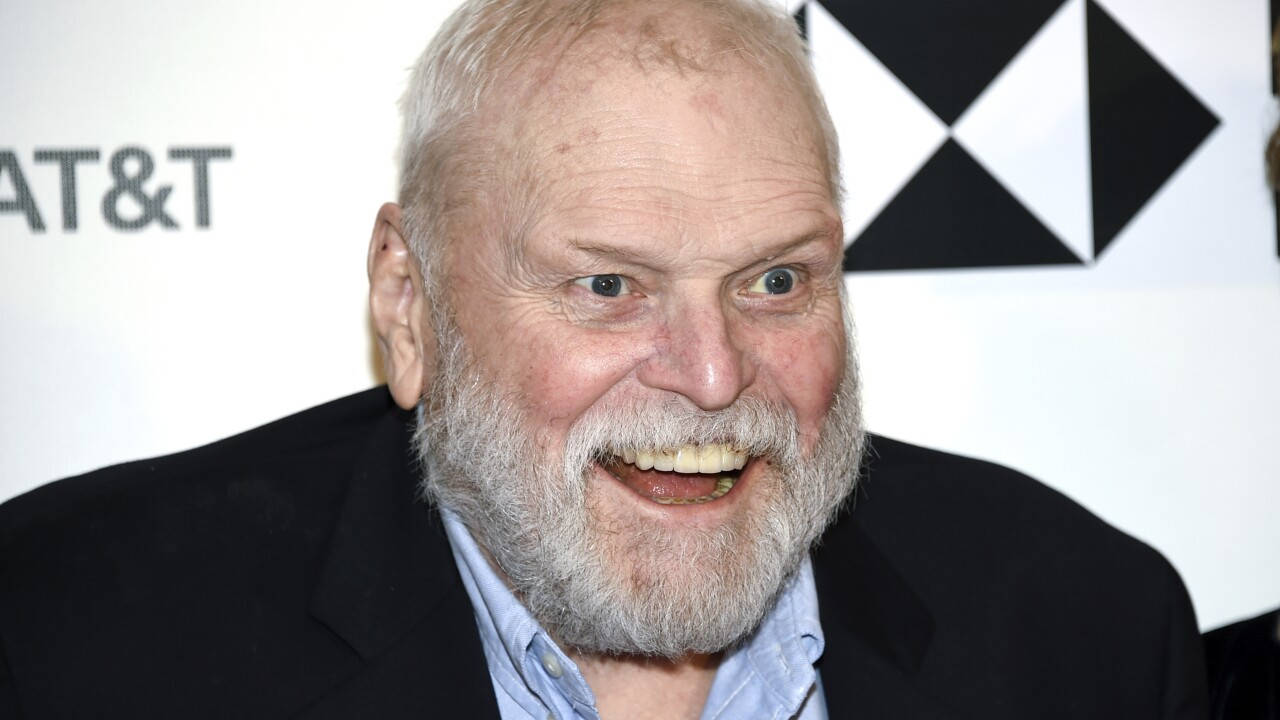 Brian Dennehy Laughing Black And White Background