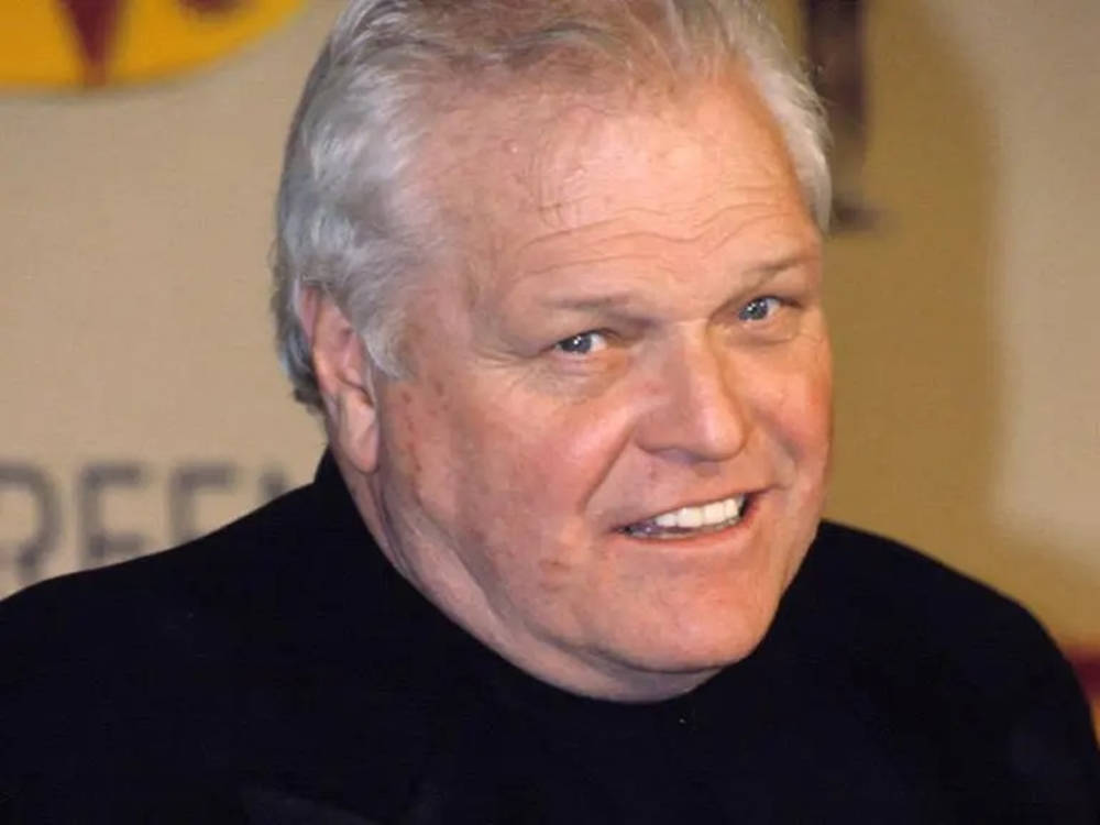 Brian Dennehy Wearing Black Shirt Background