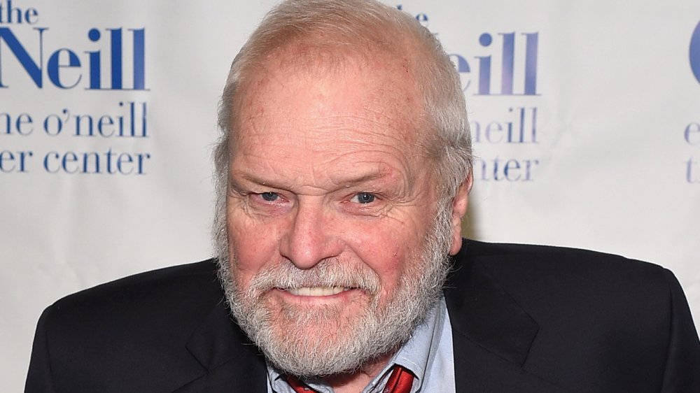 Brian Dennehy White And Blue Background Background