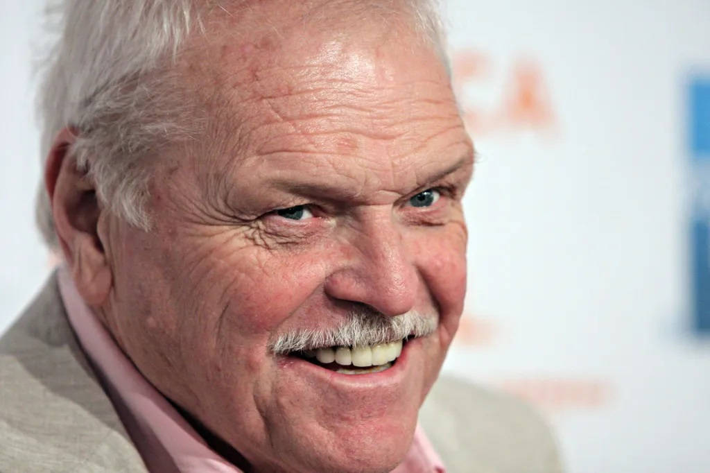 Brian Dennehy With Mustache Smiling