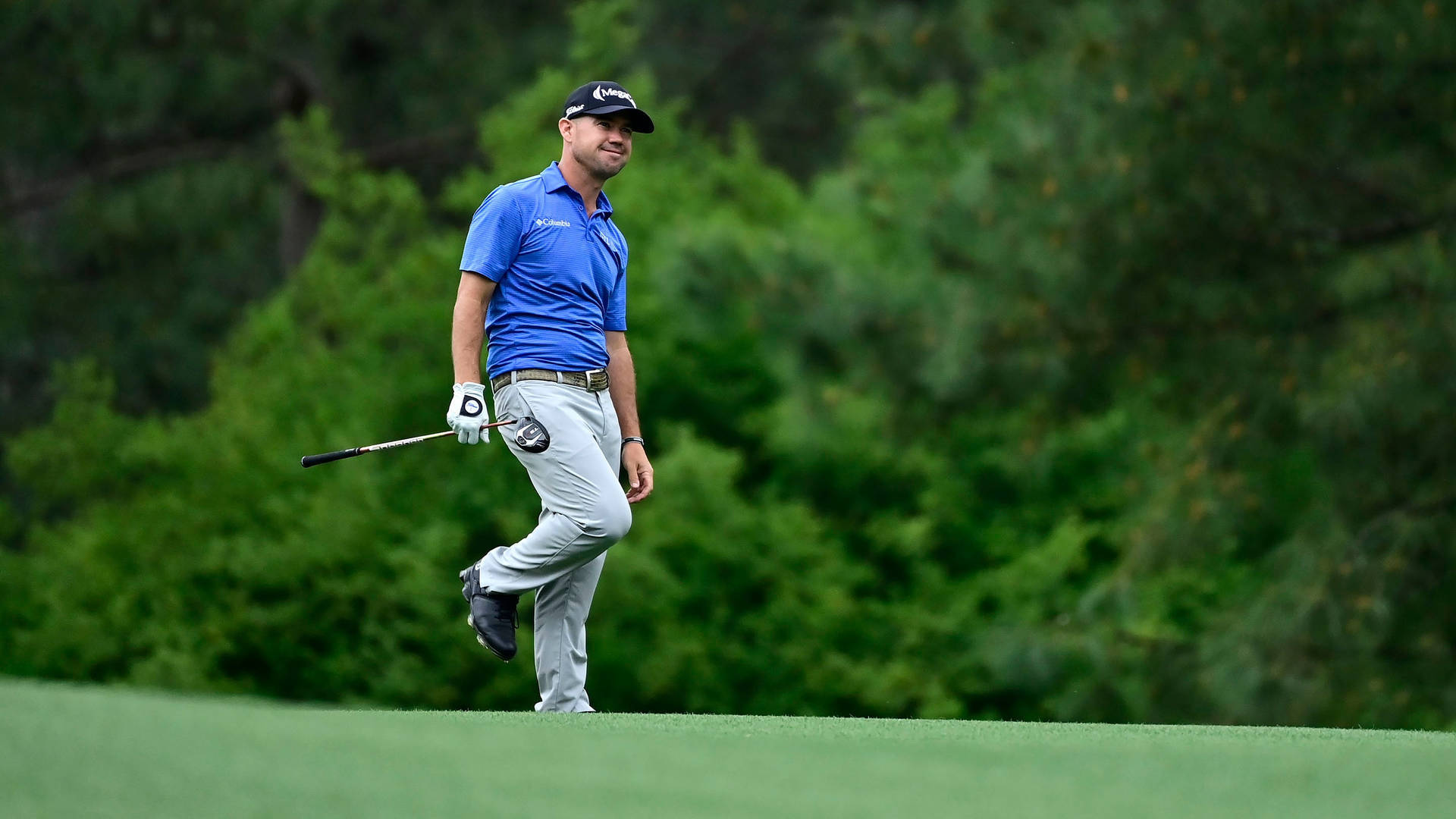 Brian Harman In Golf Course Background