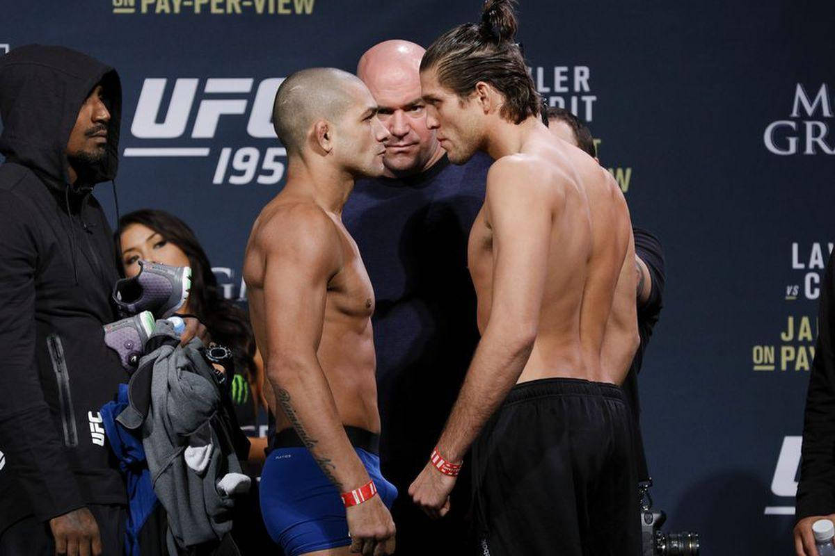 Brian Ortega Looking At Diego