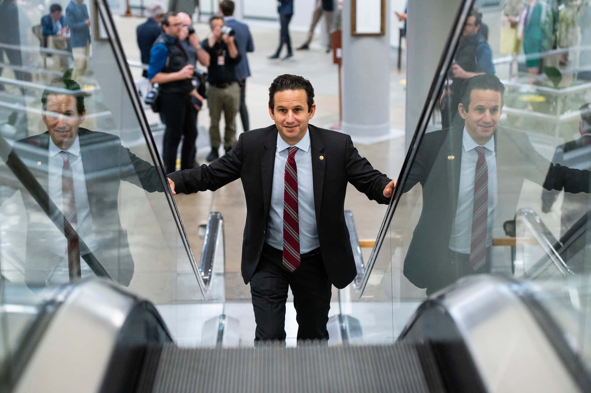 Brian Schatz Climbing Escalatory Background