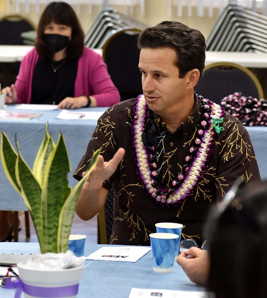 Brian Schatz During Event Background