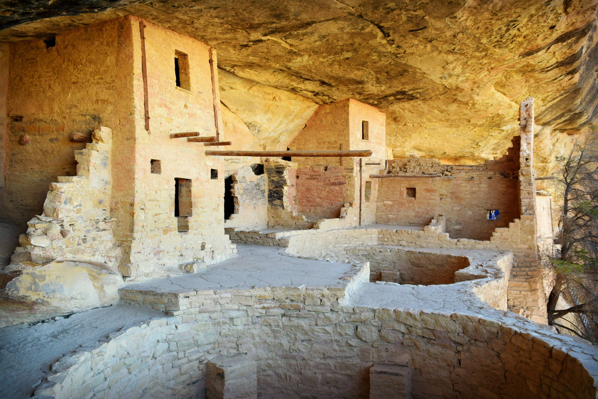 Brick Structures In Mesa Verde